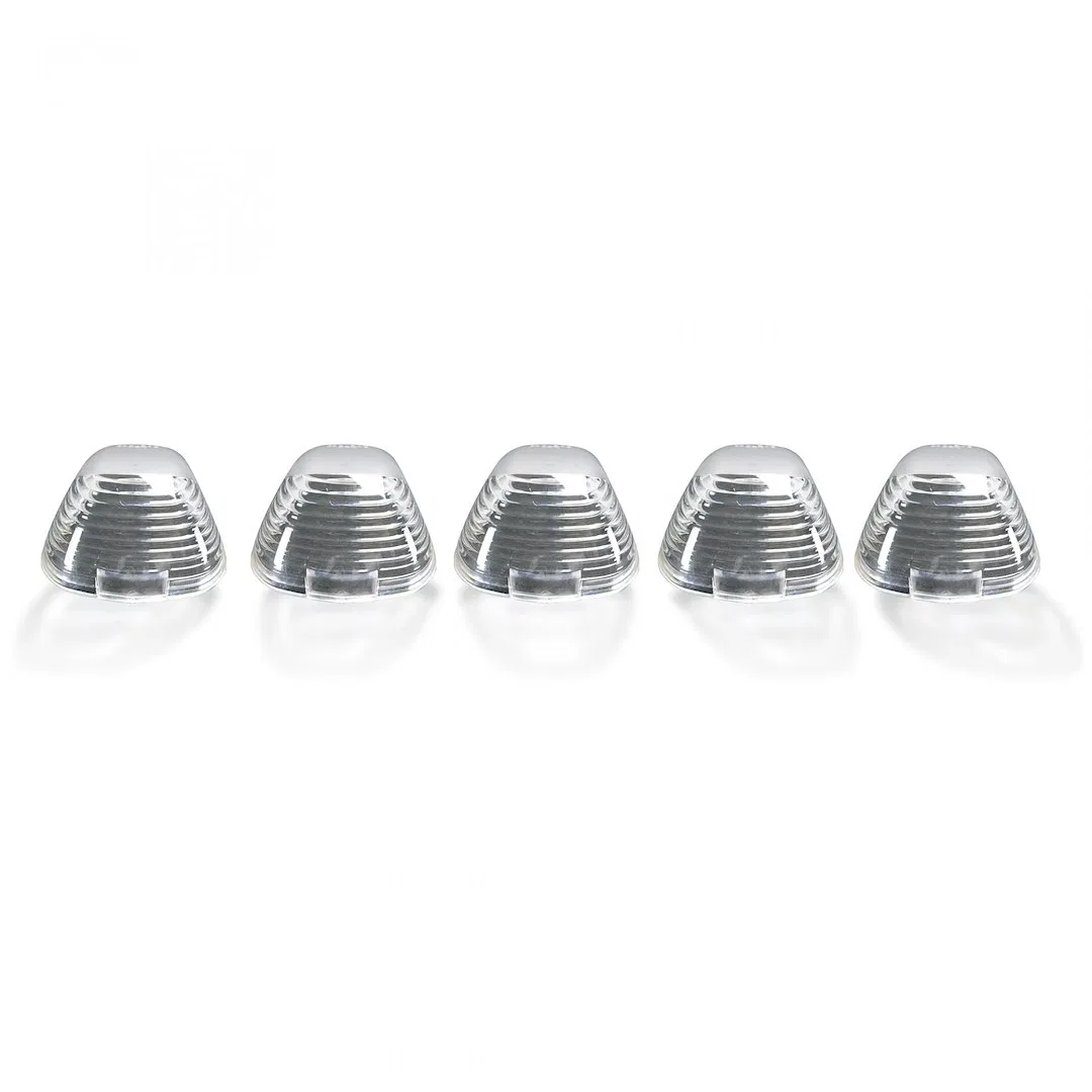 264142CL – RECON ACCESS Roof Marker Light, Direct Fit Tear-Drop Clear Lens Xenon Bulb Amber Set Of 5 Lenses And Bulbs...